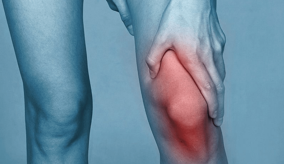 pain in the knee joint due to arthrosis