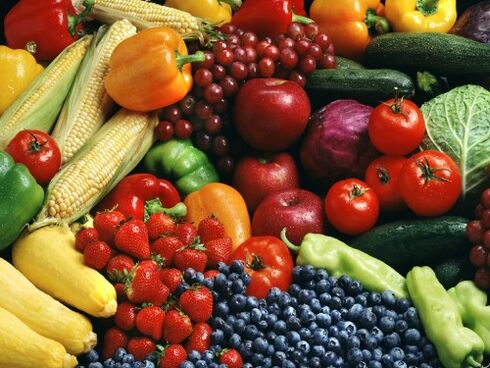 Fruits and vegetables for osteochondrosis